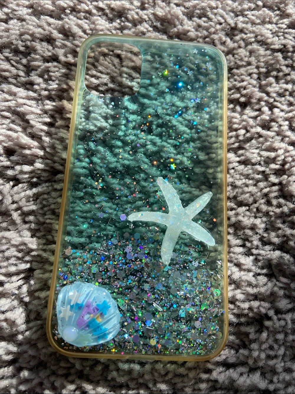 iPhone 11 Seashell Glitter Case